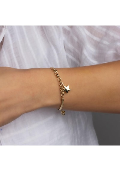 Altın Yıldız Bileklik BL0020 Sarı Altın