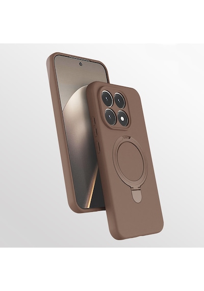 Xiaomi 15t Kılıf M-safe Şarj Özellikli Standlı Samara Kılıf Desert Gold