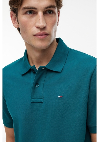 Tommy Hilfiger Erkek Yeşil Essential Pique Polo Yaka T-shirt-16256