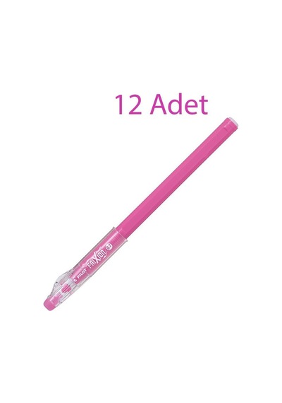 Pilot Frixion Ball Stick Roller Silinebilir Jel Kalem 0.7 mm Pembe F08-P 12 Adet