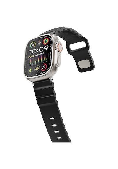 Apple Uyumlu Watch Seri 10-11 42mm Kordon 1/2/3/4/5/6/se/7/8/9 38-40-41mm Kd-143 Silikon Kordon