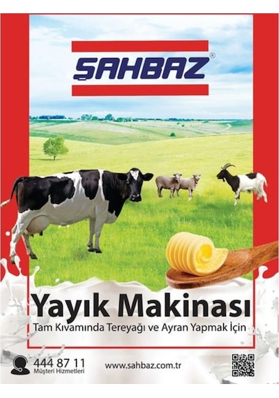 Şahbaz 50Lt Yayık Makinası