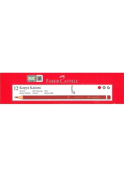 Faber-Castell Kopya Kalemi Kırmızı 12 Adet