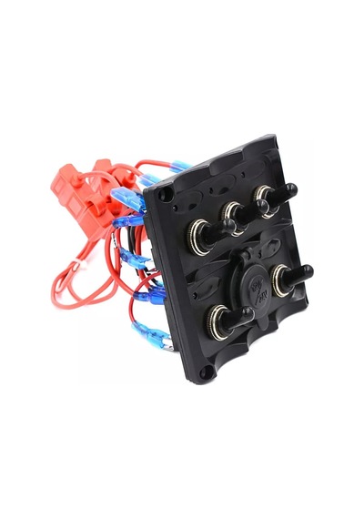 5'li ON-OFF Toggle Switch Panel - Çakmaklık Çıkışlı