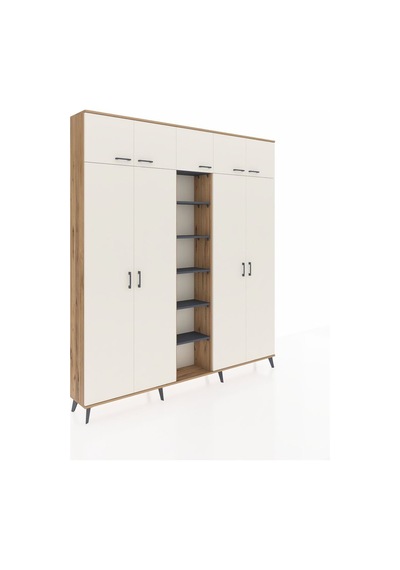 Arges Dolap 12 Raflı 9 Kapaklı 2 Askılı 220x30x243 Çam-aytaşı/antrasit Aytası/antrasıt Arges Dolap 12 Raflı 9 Kapaklı 2 Askılı 220x30x243 Çam-aytaşı/antrasit Aytası/antrasıt
