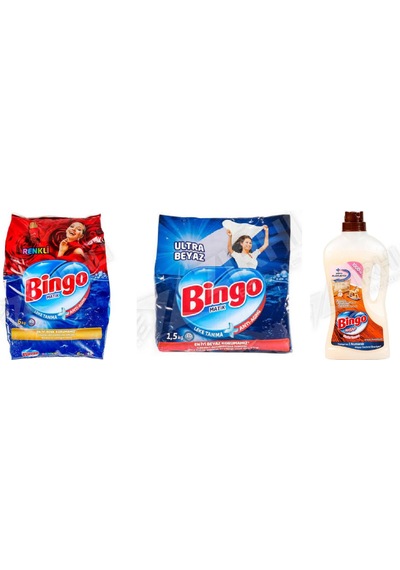 Bingo Renkli Ler 6 Kg + Beyazlar İçin Ultra 1.5 Kg + Ahşap Tem. 1 L 3'lü Set Diğer