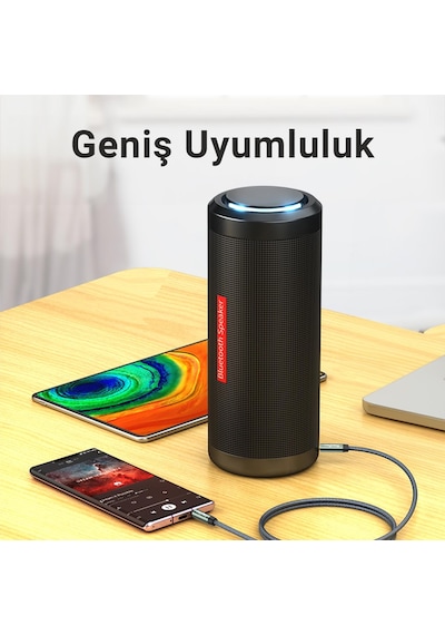 Veggieg 3.5mm Jack Trs Hi-fi Örgülü Aux Ses Kablosu 2 Metre