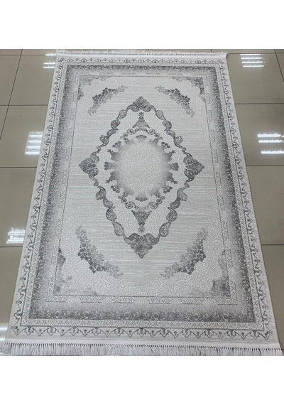 Padişah Halı Safir 90822 095 Serisi Akrilik Salon Oturma Yatak Odası Halısı Gri
