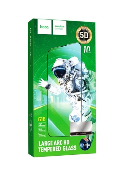 Hoco Guardian Shield Series İphone 15 Plus 5d Tempered Kırılmaz Cam Ekran Koruyucu 10 Adet Set- 5775