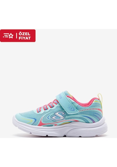 Skechers Wavy Lites - Eureka Shine Büyük Kız Çocuk Mavi Spor Ayakkabı 303520l Aqmt Mavi