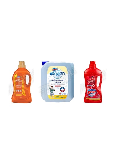 Bingo Giysi Şampuanı 3lt + Çamaşır Suyu 4 Lt + Yüzey Tem. Fresh 2.5 Lt 3'lü Set Diğer