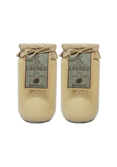 Laçoko Doğal Sade Fındık Ezmesi 2 x 1 KG