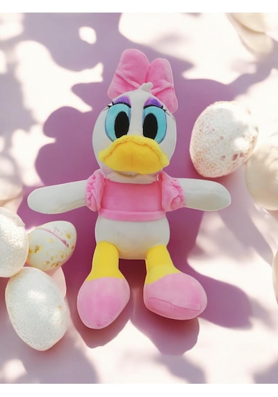 İthal Soft Kumaş Xl Boy Donald Duck & Daisy Duck Peluş Oyuncak Uyku & Oyun Arkadaşı Çeşitleri 60 Cm. Pembe