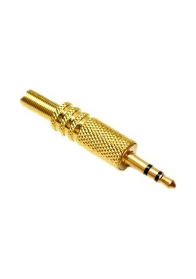 Gold Stereo Jack 3.5 Mm Aux Jack Gold Aux Jack Kulaklık Erkek Jack Mikrofon Jack