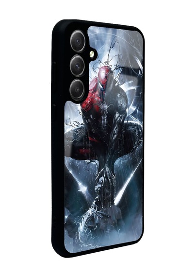 Samsung Uyumlu A35 Spiderman Tasarımlı Glossy Telefon Kılıfı Çok Renkli