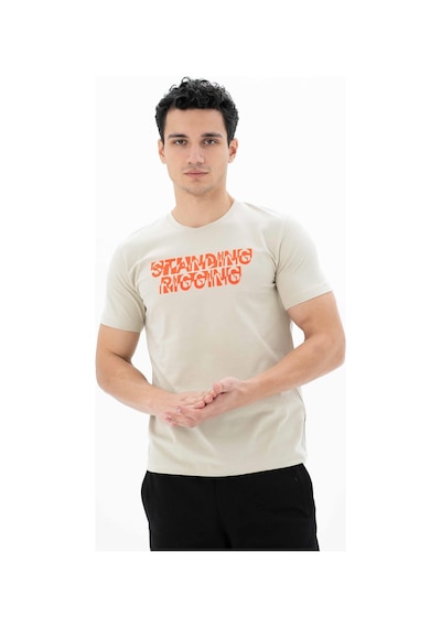 AR-MA Arma Erkek Slim Fit Bisiklet Yaka Tişört Y25344452001 Bej