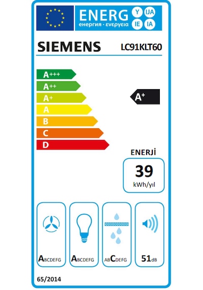 Siemens iQ700 LC91KLT60  90 CM Duvar Tipi Davlumbaz