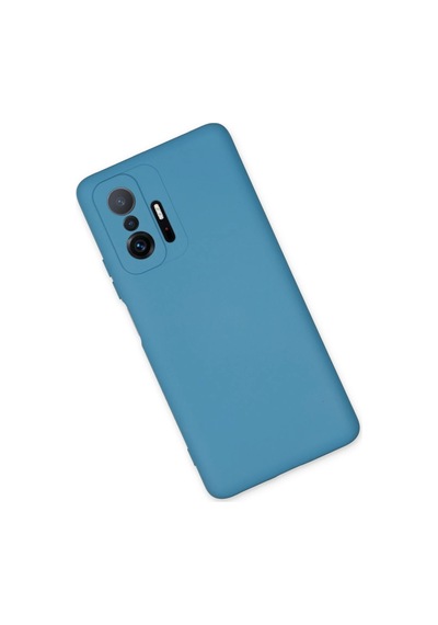 Gld-spt- Newface Xiaomi Mi 11t Pro Kılıf Nano İçi Kadife Silikon - Mavi