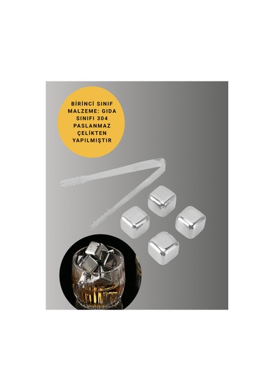 Paslanmaz Metal Buz Küpleri-çok Amaçlı Kullanıma Uygun Metal Metal