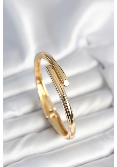 Pirinç Gold Renk Kadın Kelepçe Bileklik - Tj-bb7975 Tdrtr