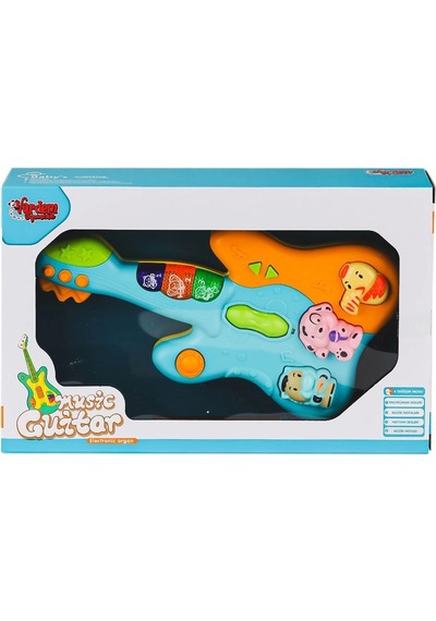 Jlg-855-34a Işıklı Ve Müzikli Gitar Bebek Pianosu -vardem Oyuncak