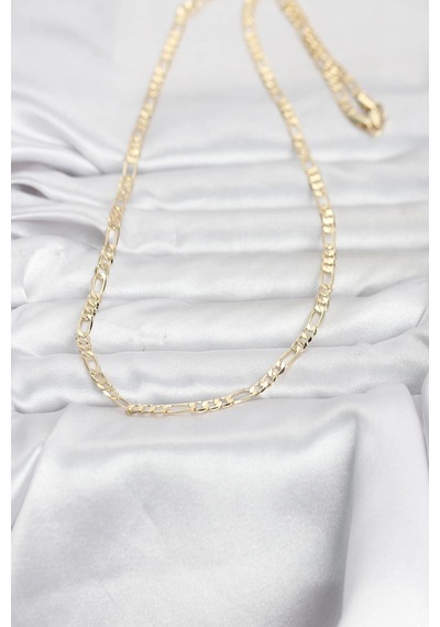 Cm 14k Gold Renk Kuşgözü Zincir Model 60 Cm Kadın Kolye 5886 Çok Renkli