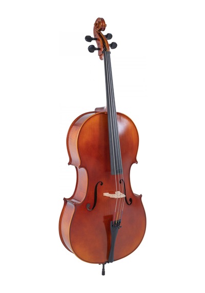 Gewa Gs4020611121 Ideale Vc2 Çello 4/4 Flamed Maple Arka Kapak Profesyonel Görünüm