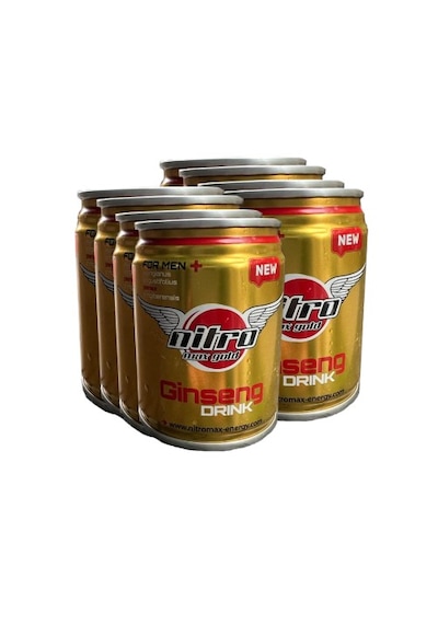 Nitromax Gold Ginseng Enerji İçeceği 12 Li 150 Ml Orjinal Sarı Kapak Içecek Gizli Gönderim