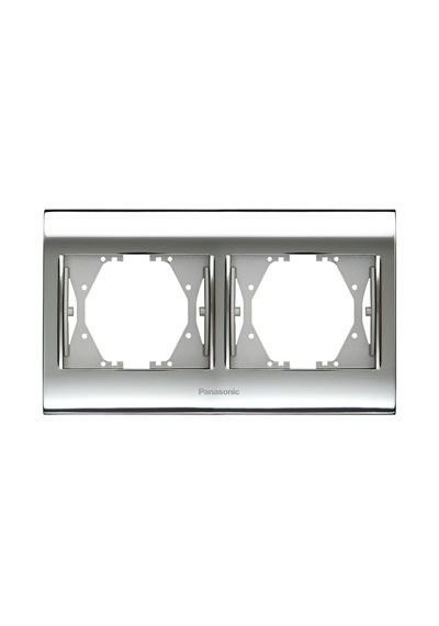 Panasonic Thea Blu Chrome Beyaz İkili Çerçeve Wbtf08025ch Tr