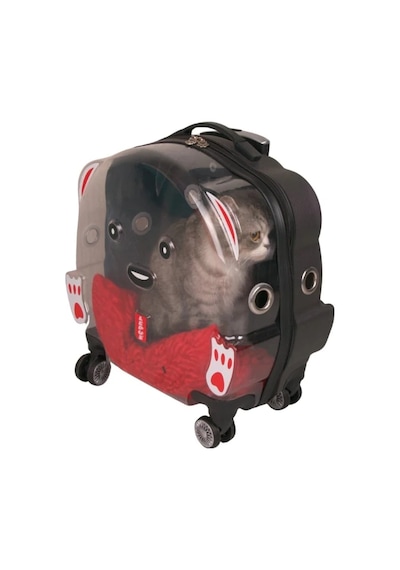 Lepus Wheel Bag Tekerlekli Kedi Ve Köpek Taşıma Çantası Siyah 42x44x23 Cm