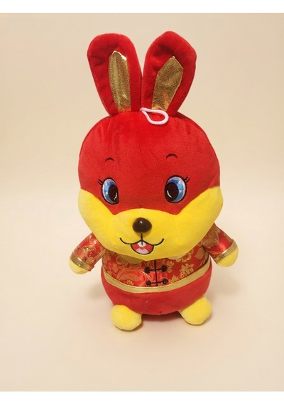 Peluş Tavşan Kırmızı-40 Cm
