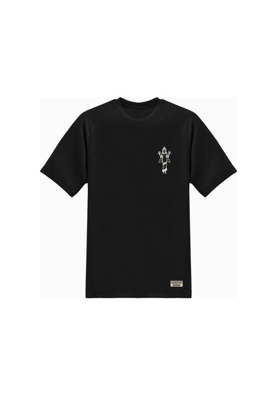 Unisex T-shirt Nakışlı Sümerler Inanna SIYAH