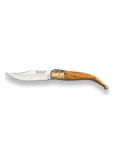 Joker No02 Classical Spanish Sevillana Handle Blade Length 7.5cm Zeytin Ağaç Kamp Çakı Kahverengi