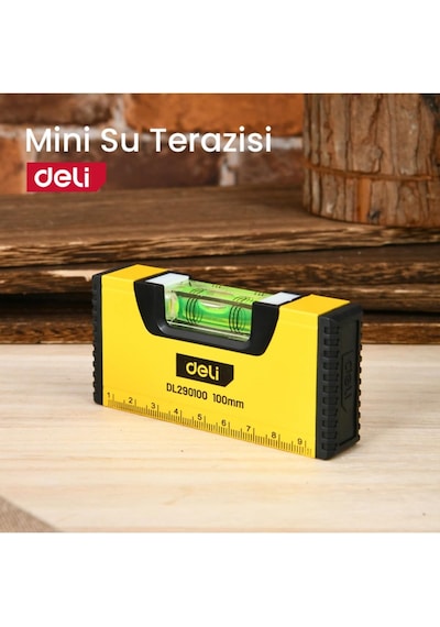 2'si 1 Arada Lazer Mesafe Ölçer Ve Şerit Metre 100mm Mini Su Terazisi