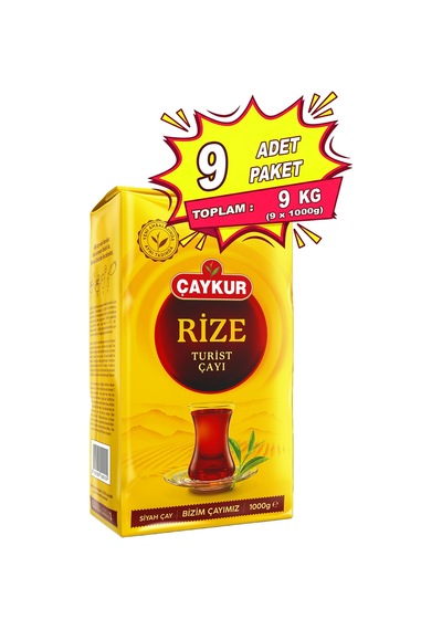 Rize Turist Dökme Çay 1000 Gr. Dokuzlu Paket