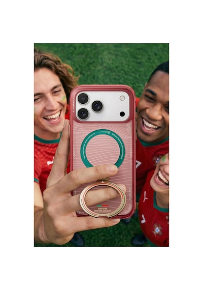 Torras Apple iPhone 17 Pro / 18 Pro Uyumlu Ostand Q3 Air World Cup Serisi Magsafe Kılıf Kırmızı