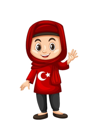 Paybuy Çocuk Geleneksel Kültür Baskılı Rahat Kesim Kısa Kollu Grafik Tiş beyaz