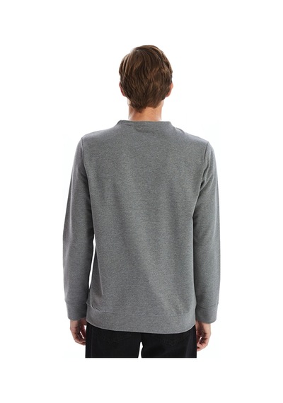 LC Waikiki Lc Waıkıkı Antrasit Bisiklet Yaka Uzun Kollu Erkek Sweatshirt