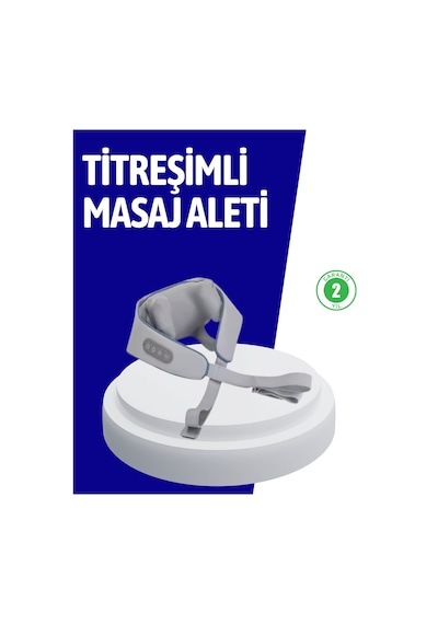 Pu Deri Taşınabilir Masaj Aleti Çok Bölgeli Kullanım Gri