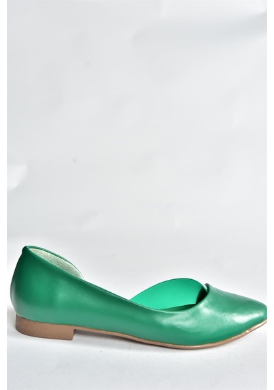 Fox Shoes Yeşil Günlük Kadın Babet P726143009 Yeşil