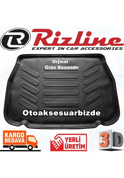 Toyota Uyumlu Chr 3D Bagaj Havuz Paspası Siyah 2016 Sonrası Rizline N11.5326