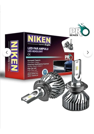 Foxus Niken Pro Seri Slim Led Xenon Far Ampulü H4 12v 6000k 8000lm