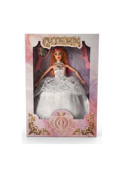 Que-107 Kutu.gen.gelinlik.aksesuar.queen Bebek Oyuncak Bebek