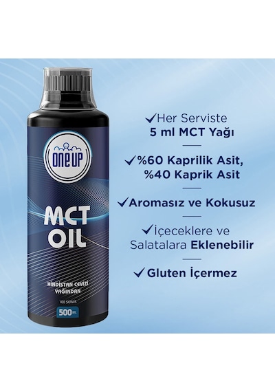 One Up Mct Oil Aromasız 500 ML