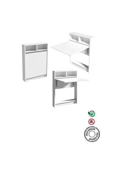 Decormet Bracked Çok Fonksiyonlu Masa Beyaz beyaz