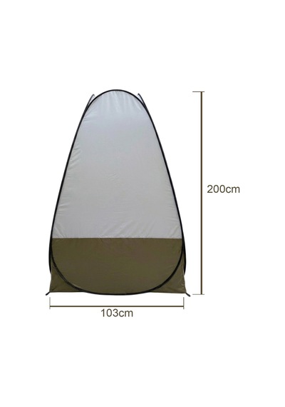 Yek Outdoor Otomatik Duş Ve Giyinme Çadırı 150d Oxford 103x103x200cm Çok Renkli