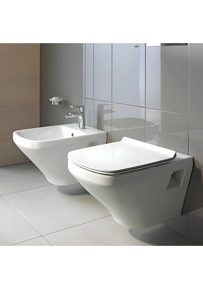 Durastlye Rimless Asma Klozet 45383900a1, Duravit Yavaş Kapak