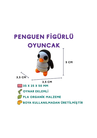 10'lu Set Yarasa Su Samuru Timsah Unicorn Penguen Aslan Ördek