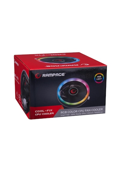 Rampage Rm C01 Cool Fıx 124 x 124 x 67Mm 1800Rpm Cpu Soğutucu