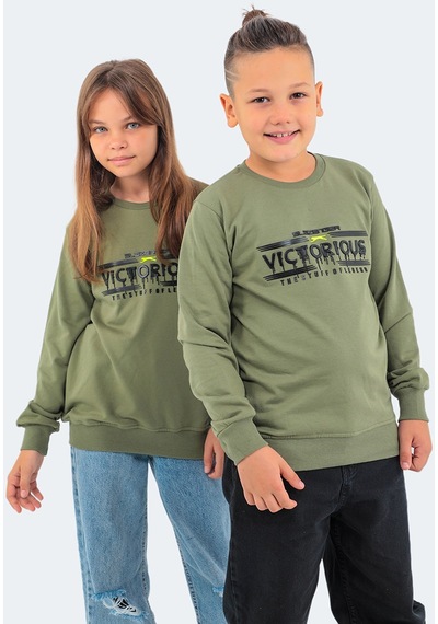 Slazenger DUNA IN Çocuk  Haki Sweatshirt